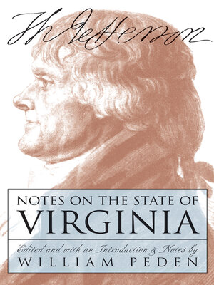 cover image of Notes on the State of Virginia